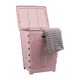 thumbnail image 1 of Cesta de lavandería Mind Reader, plegable, 61 L, plástico, rosa, 1 of 8