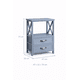 thumbnail image 3 of Velador Organizador Azul de Madera con Estante 47 × 32 × 70 cm, 3 of 8