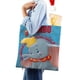 thumbnail image 4 of Dumbo Bolso de tela con estampado de lienzo para mujer, bolsa de compras reutilizable y estética, con cremallera interior, regalo para mujer, 35 × 40 cm., 4 of 6