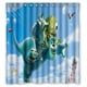 thumbnail image 1 of Cortina de ducha de Monsters University, juego de cortina de baño con ganchos, tamaño 66 x 72 pulgadas, 1 of 3