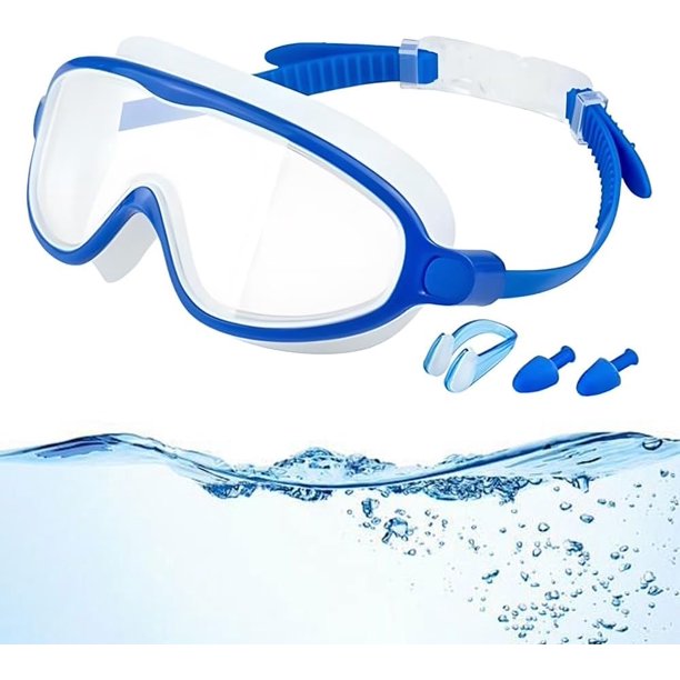 Gafas natación niños montura grande antivaho 2026 verano visión amplia