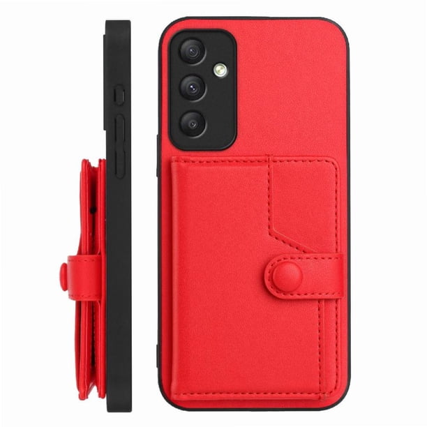 FOXDOCK Funda para SAMSUNG Galaxy A35 con Bloqueo RFID - Diseño Elegante con Cierre de Botón