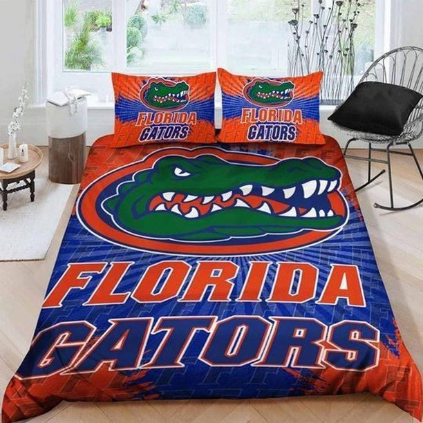 Florida Gators Sleepys Quilt Duvet Cover Set Bedclothes Queen Super 3-Piece Bedding Set