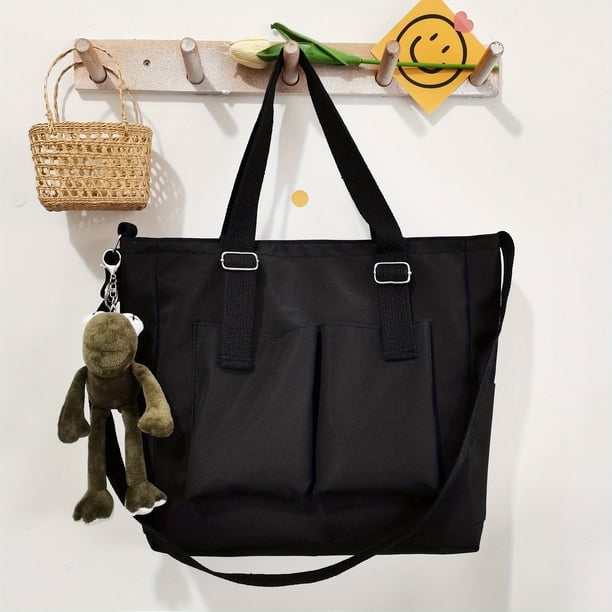 Get Ready to Rock the Kpop and Preppy Style with Our Large Capacity Tote Bag - Perfect for School, Travel and Everyday Use!