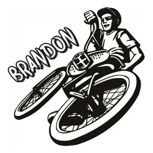 Rienda Libre Graphics - Decomural Personalised Name Bmx Bike Ws-43139