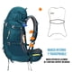 thumbnail image 3 of Mochila de Senderismo 65L Montañismo Impermeable y Liviana Verde, 3 of 4