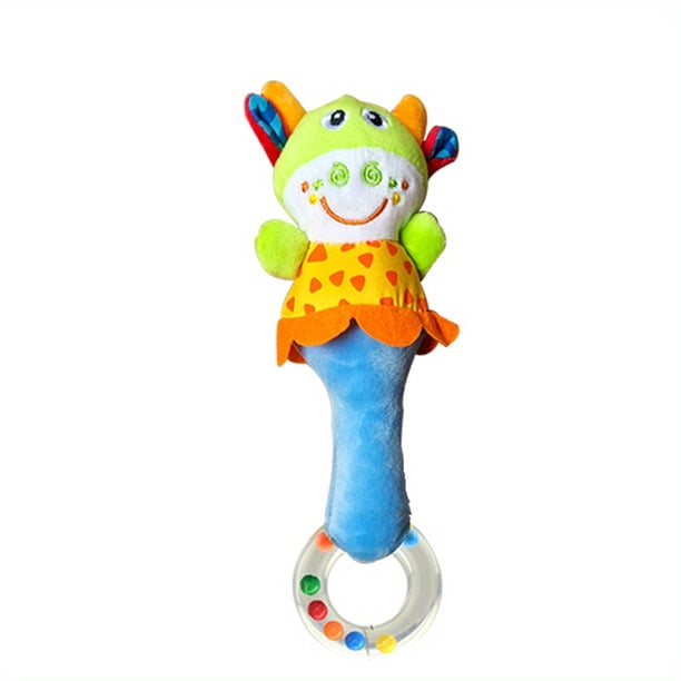 Baby Toy Hand Rattle Soothing Educational Plush Toy Bed Bell