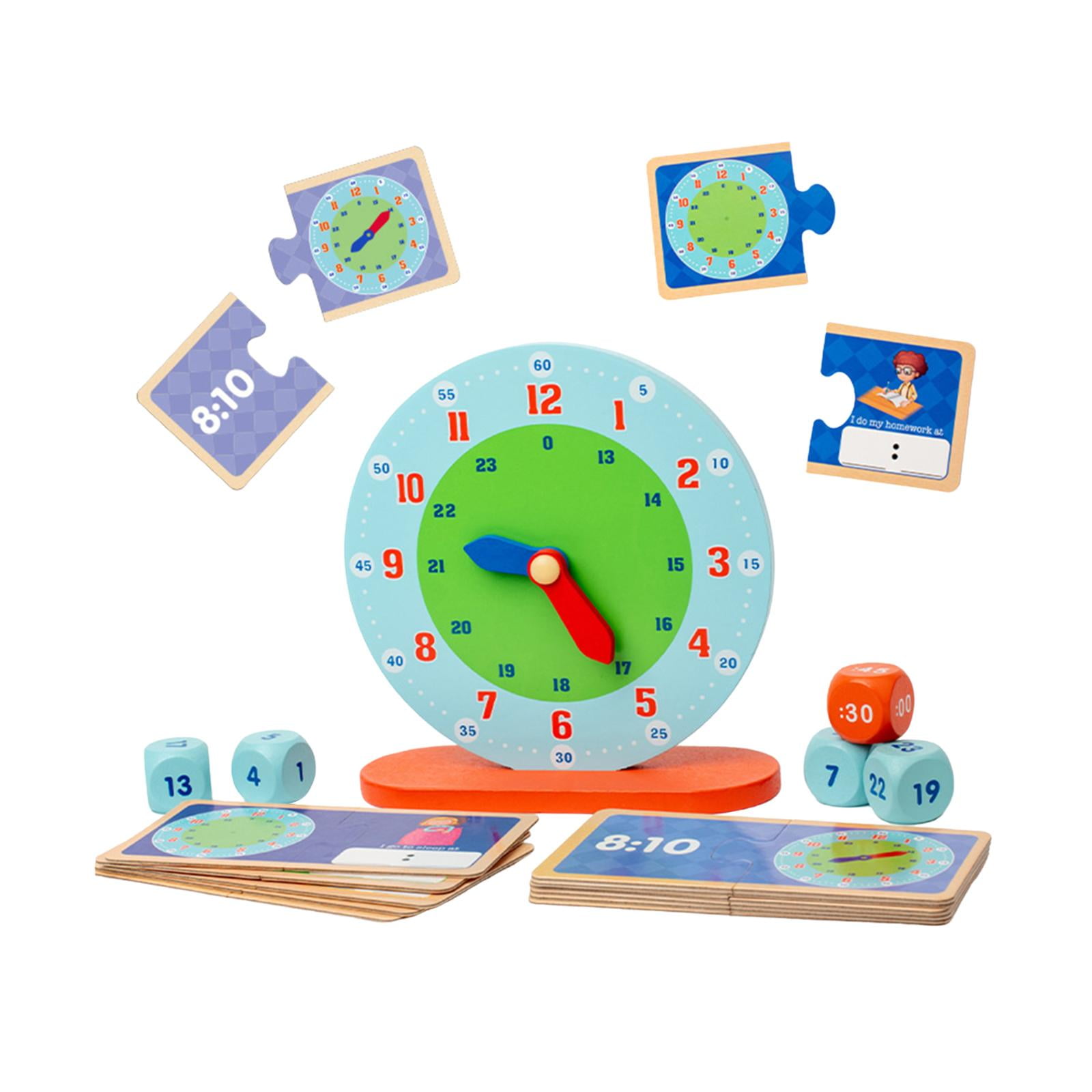 Bothyi - Reloj Juguetes De Educación Temprana Kits De Actividades De Tiempo Para El Hogar De La Sala De Estar Preescolar