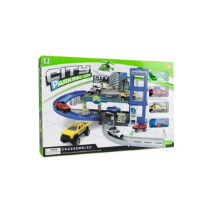 Genérico - Juego De Estacionamiento Super City De 26 Piezas Con 2 Autos Multicolor