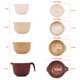 thumbnail image 5 of Juego de 4 tazones para mezclar Glad, apilables, 1.2‑3 qt, color beige, 5 of 7