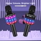 thumbnail image 5 of Micrófono de karaoke BONAOK Bluetooth inalámbrico Q78 con LED negro, 5 of 8