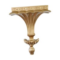 Magideal - Estantes Flotantes En La Pared De Lujo, Estante Organizador De Pared Estatua De Resina Estante De Pared Estantes Adornados Decoración De Arte , Dorado