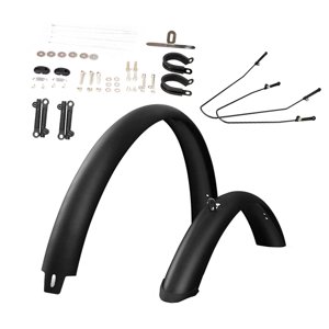 Magideal - Guardabarros Para Bicicleta De Montaña, Guardabarros Para Bicicleta De Carretera, Guardabarros De Cobertura Total Extraancho, Protector De Neumáticos 275 En Soporte Negro