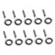 thumbnail image 1 of 10x Guías de ca?a de pescar de acero inoxidable Kit de reparación de punta de ca?a de pescar Blanco 7, 1 of 5