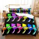 thumbnail image 1 of Splatoon 3 Inkling Squid Bedding Set Bed Set Aldult Kid Bedroom Duvetcover Sets, 1 of 5