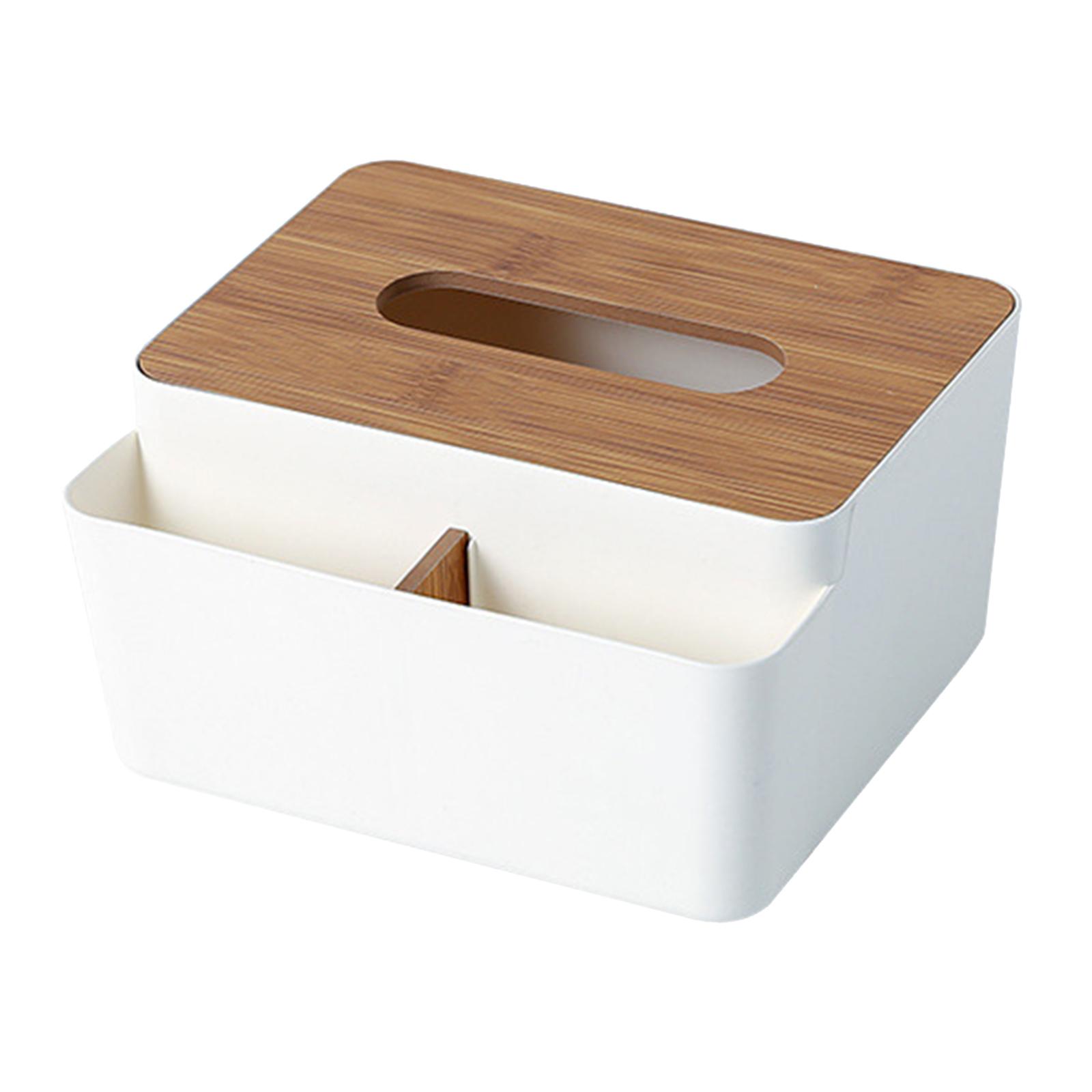 Magideal - Caja De Pañuelos Multifuncional Nakpkin, Secador De Bombeo, Dispensador De Hojas, Organizador De Escritorio Decorativo Para Restaurante, Sala De Blanco