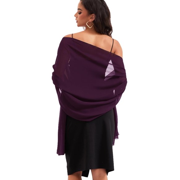 Chal Baoqiya 201 cm x 48 cm de chiffon elegante