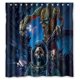 thumbnail image 1 of Cortina de ducha de Iron Maiden, juego de cortina de baño con ganchos, tamaño 60 x 72 pulgadas, 1 of 3