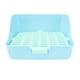 thumbnail image 3 of Caja De Arena Para Conejos, Inodoro, Ropa De Cama Para Interiores, Jaula, Orinal, Azul, 11 X 11 X 8 Pulgadas, 3 of 5