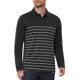 thumbnail image 4 of INSPIRE CHIC Camisetas de Polo de Golf de Manga Larga con Rayas en Contraste para Hombre S Negro, 4 of 6