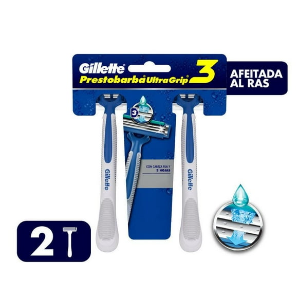 Máquina de Afeitar Desechable Prestobarba Ultragrip3, 1 Un