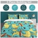 thumbnail image 5 of Squirtle Bed Duvet Cover Funny Anime Cartoon Bedding Sets Lightweight 3 Piece Comforter Sets, 5 of 5