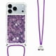 thumbnail image 3 of Funda FOXDOCK para iPhone 17 Pro con Cuerda Ajustable, Brillo Líquido, Protección Antigolpes y Lente – Ideal para Regalo, 3 of 6