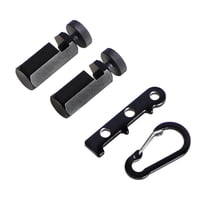 Magideal - Accesorio Cuadrado De Enmarcado De Medidores De Escalera Alta, Hecho De Aleación De Aluminio Con Superficie Anodizada Con Mosquetón Herramienta De For Negro