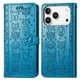 thumbnail image 3 of Funda Cartera FOXDOCK para iPhone 17 Pro Max , Flip PU con Relieve de Gatos y Perros, Tarjetero y Soporte, 3 of 6