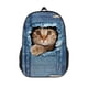 thumbnail image 5 of Cute Dog & Cat Printed Backpack - Perfect for Kids Boys & Girls, Denim Printed Bag, Ideal for School & Outdoor Travel!, 5 of 5