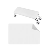 Magideal - Cojín Plegable Para Uñas, Reposabrazos Con Almohadilla Antideslizante, Impermeable, Suave, Almohada De Mano Para Manicura, Salón De Arte De Uñas En , Blanco