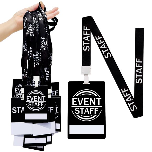 Cordones de identificación LBLNUGURI pack de 25, 43 cm, PVC para personal de eventos