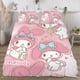 thumbnail image 3 of My Melody 3-Piece Bedding Set For Kids Boys Girls Adult Cartoon Warm Cute Fashion Holiday Present Gift Bed Sheets, 3 of 5