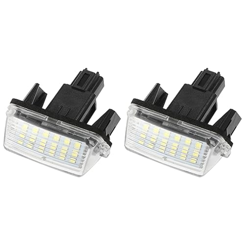 Xusx111 - 1 Par Led Placa De Matrícula Luz Luz Blanca Encaje Led Placa De Matrícula Luz Etiqueta Lámpara Montaje Blanco Led Etiqueta Luces,
