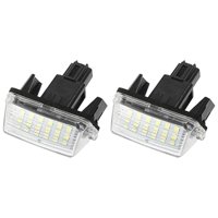 Xusx111 - 1 Par Led Placa De Matrícula Luz Luz Blanca Encaje Led Placa De Matrícula Luz Etiqueta Lámpara Montaje Blanco Led Etiqueta Luces,