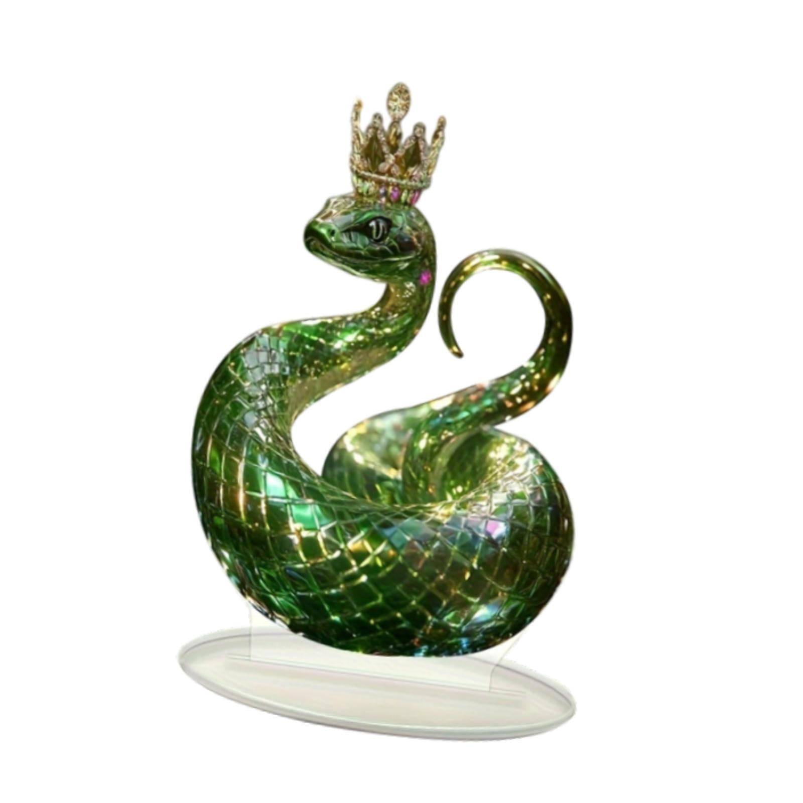 Bothyi - Adorno De Serpiente De Acrílico Para Mesa, Centro De Mesa Para Escritorio De Interior Y Dormitorio