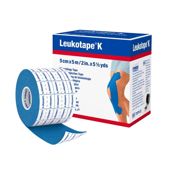 Cinta Kinesiológica Leukotape K Azul 5 cm x 5 m