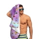 thumbnail image 5 of Familia Larva Toalla de playa de secado rápido con diseño temático, regalo para mujeres y niñas, ideal para cumpleaños, fans, amantes de la música, uso en la playa o al aire libre, 78 × 150 cm, 5 of 6