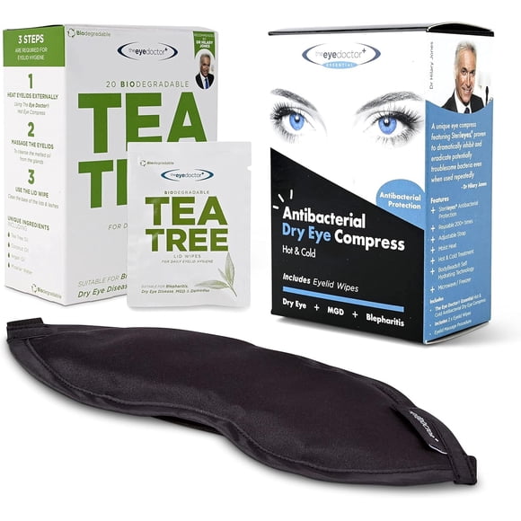 Paquete de tratamiento The Eye Doctor Essential con compresa fría y caliente