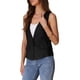 thumbnail image 4 of INSPIRE CHIC Chaleco de Lino Casual para Mujer con Cuello en V sin Mangas y un Solo Botón Ligero Talla L Negro, 4 of 6