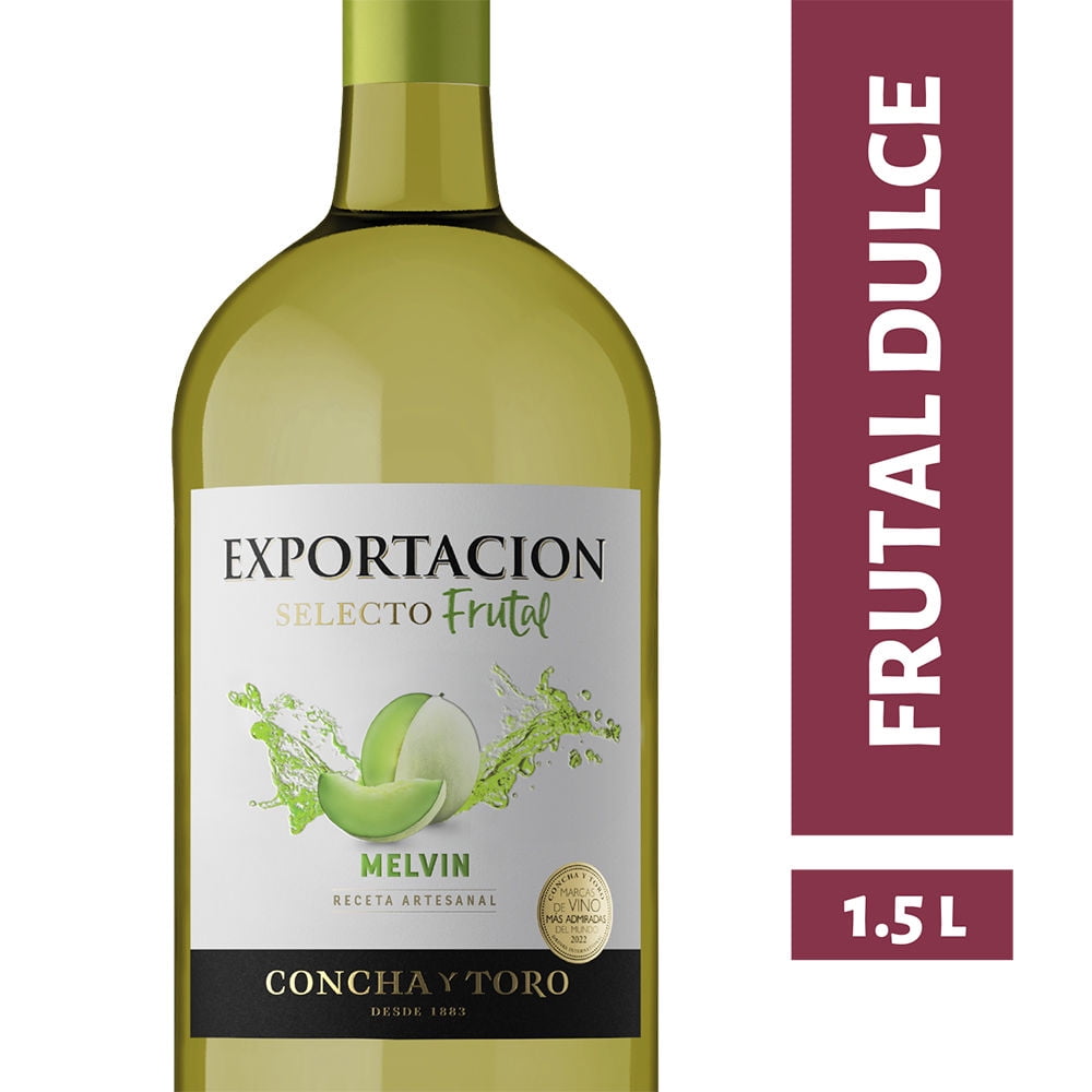 Cóctel De Vino Frutal Melón Botellón 1500 ml Exportación Selecto