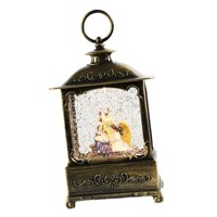 Magideal - Caja De Música Navideña, Linterna Navideña Iluminada, Lámpara De Viento Navideña, Caja Musical, Adorno Navideño Para Decoración De Fiesta, Regalo Para