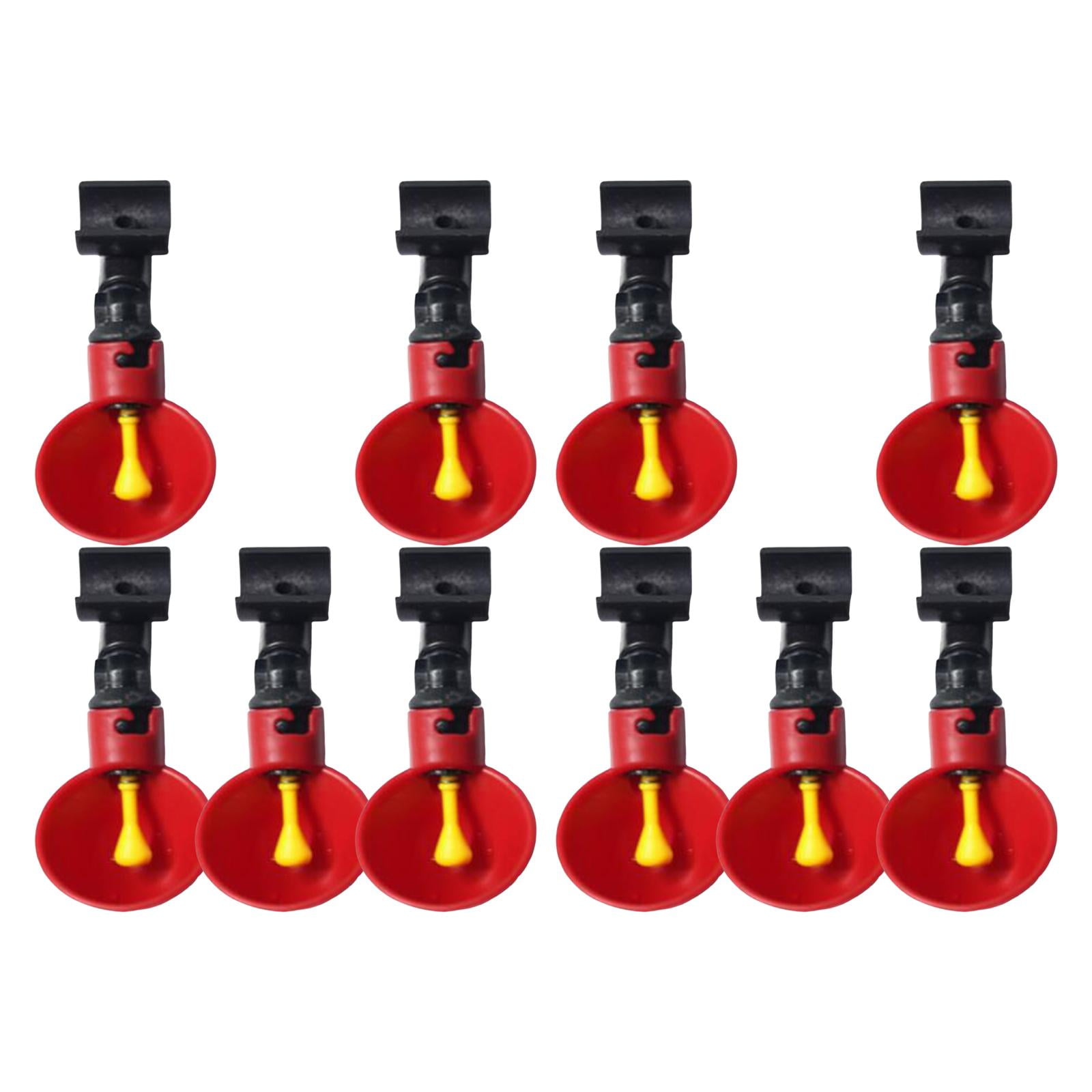 10 Uds. Vasos Para Beber Agua De Aves De Corral Para Pollo Gallina ABS Bebedero Automático 7cm X 3,5 Cm