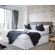 thumbnail image 5 of Skirt Utopia Bedding completo con pliegues cuádruples y volantes blancos, 5 of 7