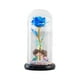 thumbnail image 2 of Lámpara LED Rosa De Flores Artificiales En Un Ramo De Cúpula De Cristal Para Decoración Del Hogar Azul, 2 of 3