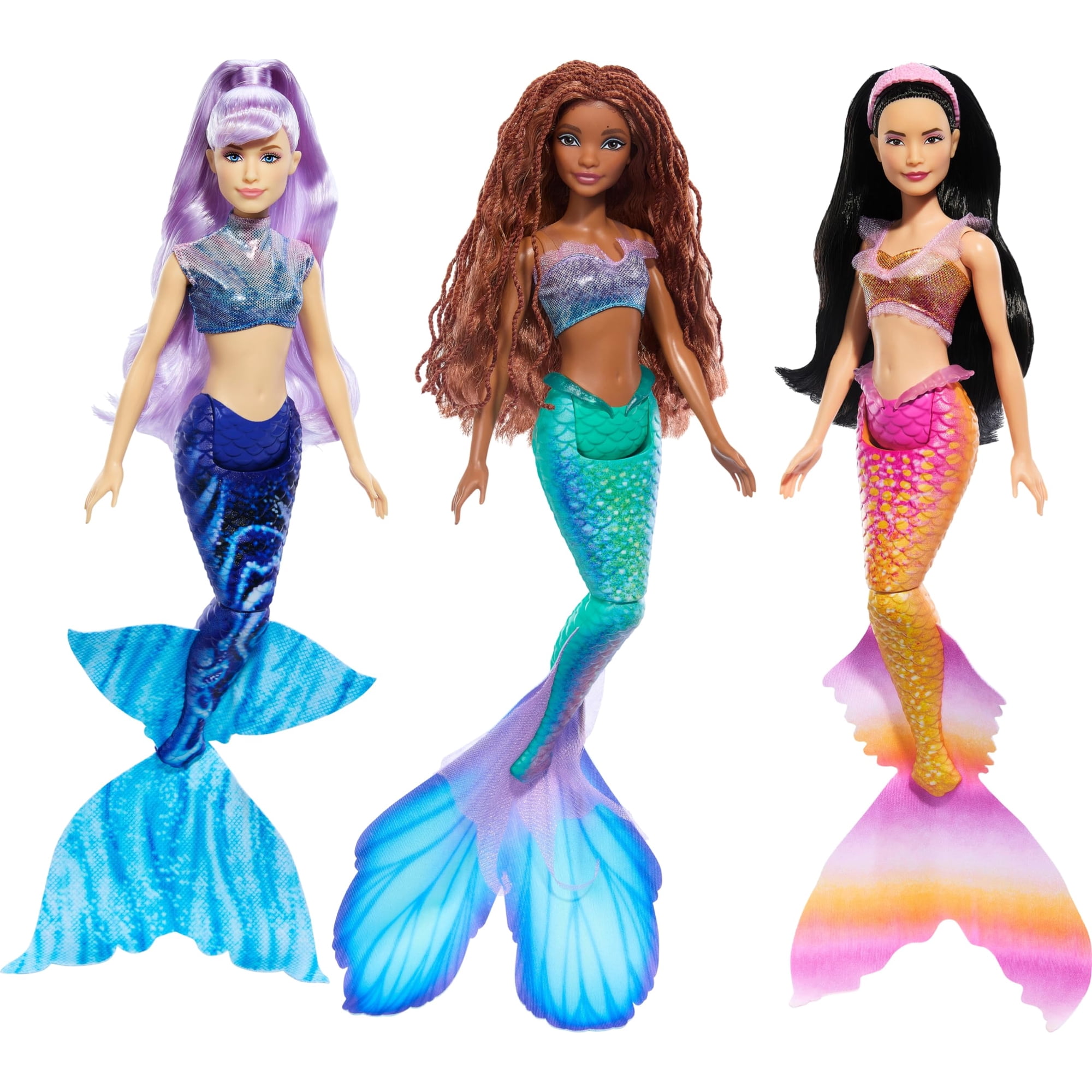 Set De Muñecas Mattel Disney La Sirenita Ariel Sisters Con 3 Muñecas Modernas