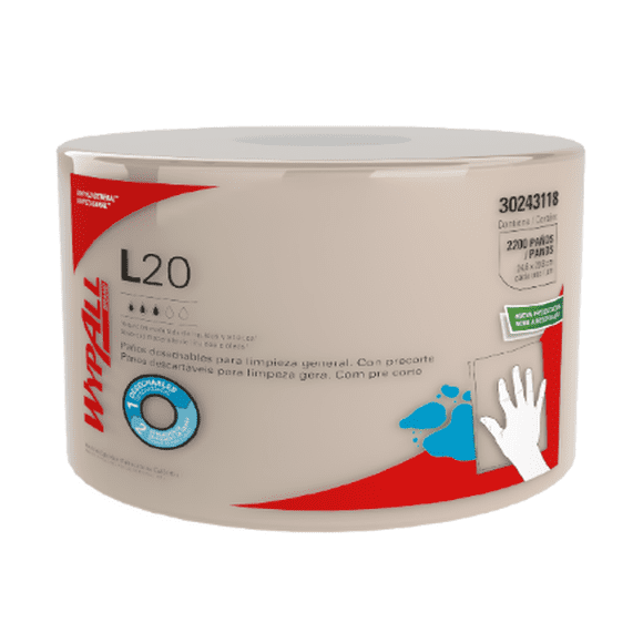 Paño Wypall L20 jumbo Roll 1 rollo x2200 hojas