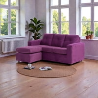 Muebles Altiro - Seccional Emanuel - Tela Felpa Lila