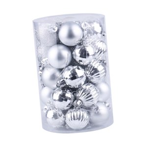 Bothyi - 34X Bolas De Navidad Adornos Colgantes Decorativos Para Bodas Festivas Plata