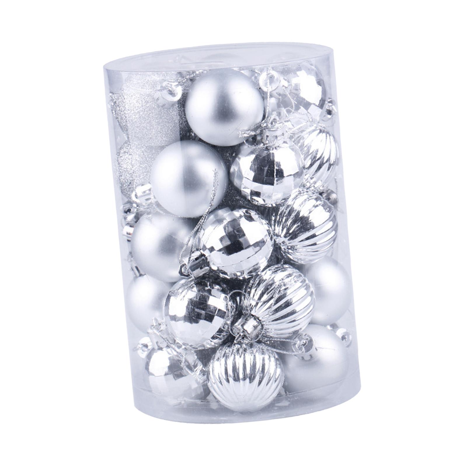 Bothyi - 34X Bolas De Navidad Adornos Colgantes Decorativos Para Bodas Festivas Plata